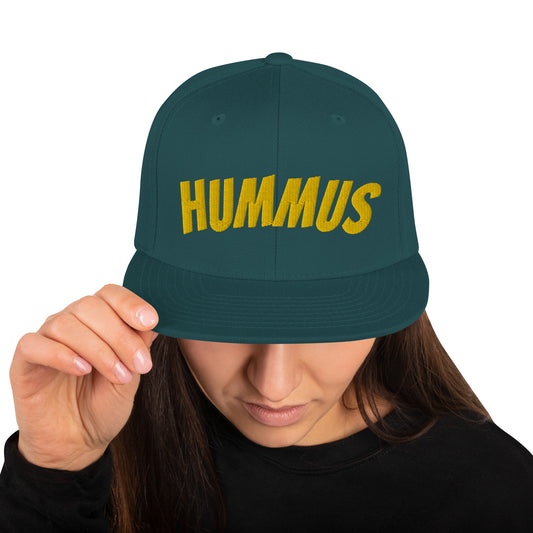 Hummus Hat - Food Humor Funny Snapback Hat