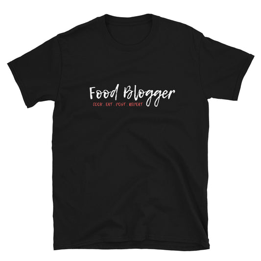 Food Blogger - Cook Eat Post Repeat - Short-Sleeve Unisex T-Shirt