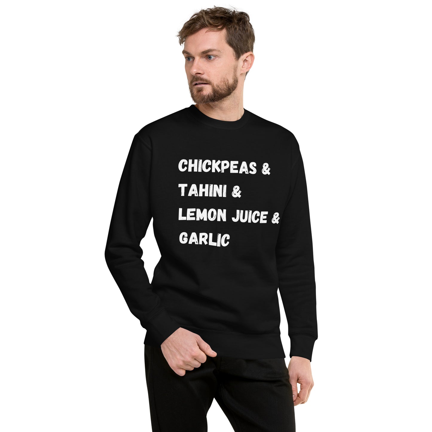 Hummus Ingredients - Unisex Premium Sweatshirt