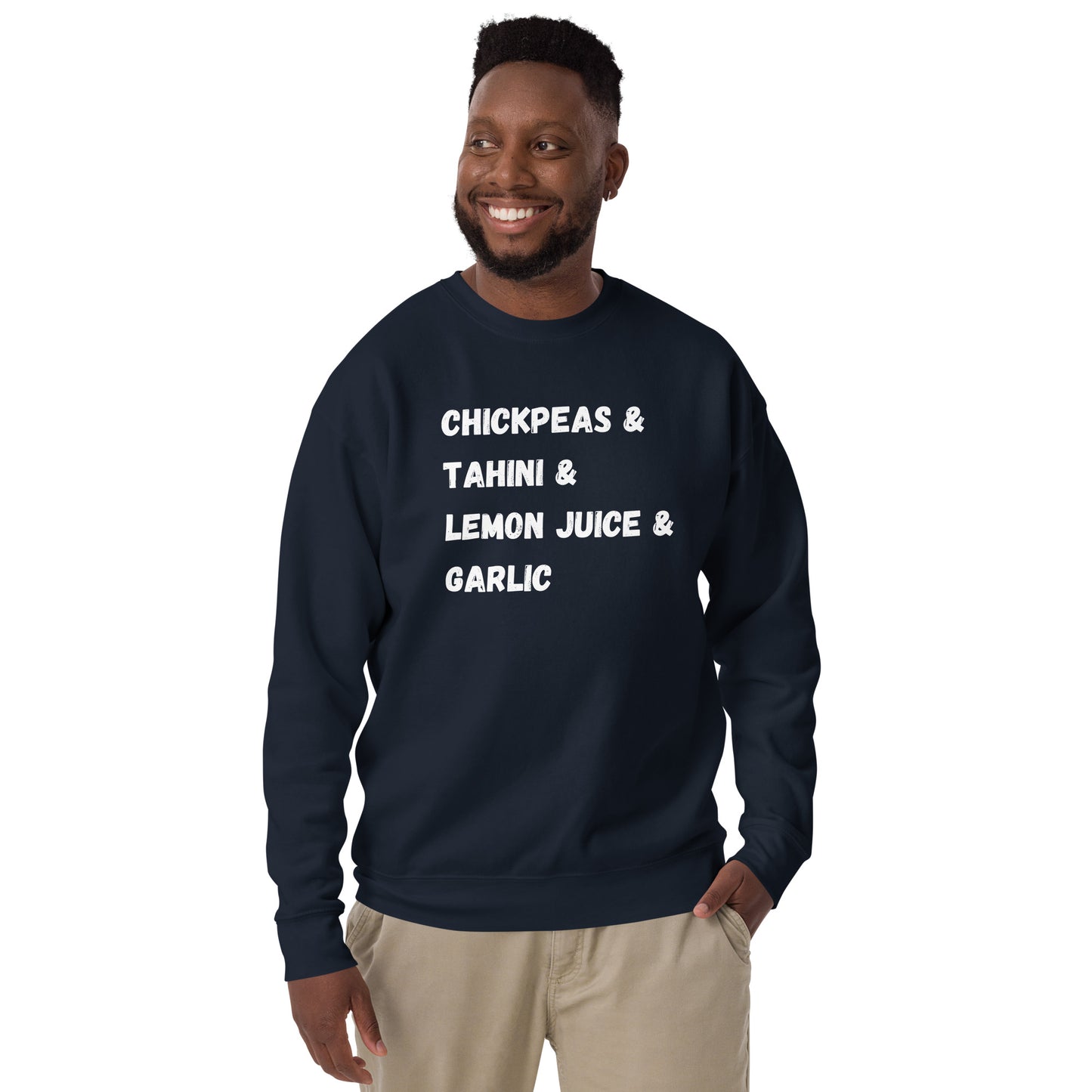 Hummus Ingredients - Unisex Premium Sweatshirt