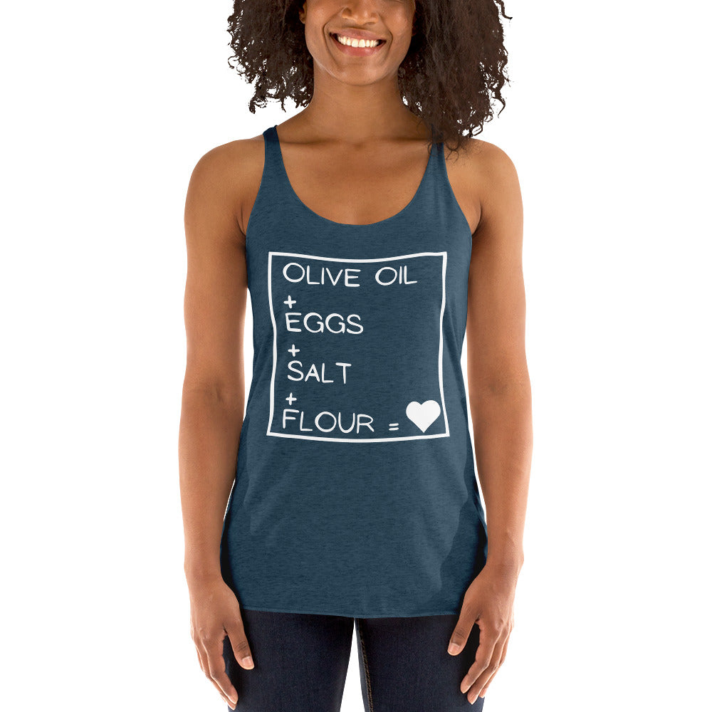 Pasta Ingredients - Women's Racerback Tank