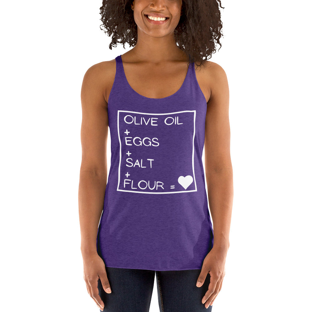 Pasta Ingredients - Women's Racerback Tank