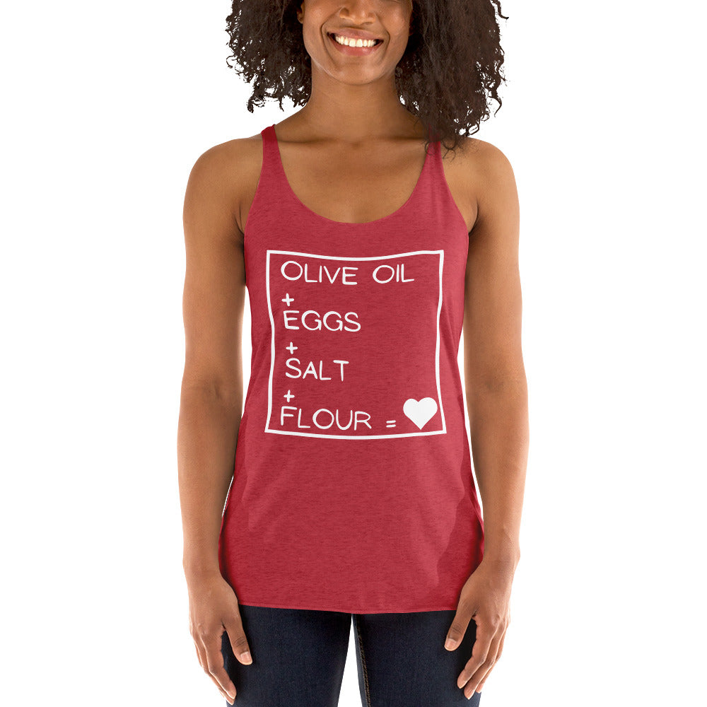 Pasta Ingredients - Women's Racerback Tank